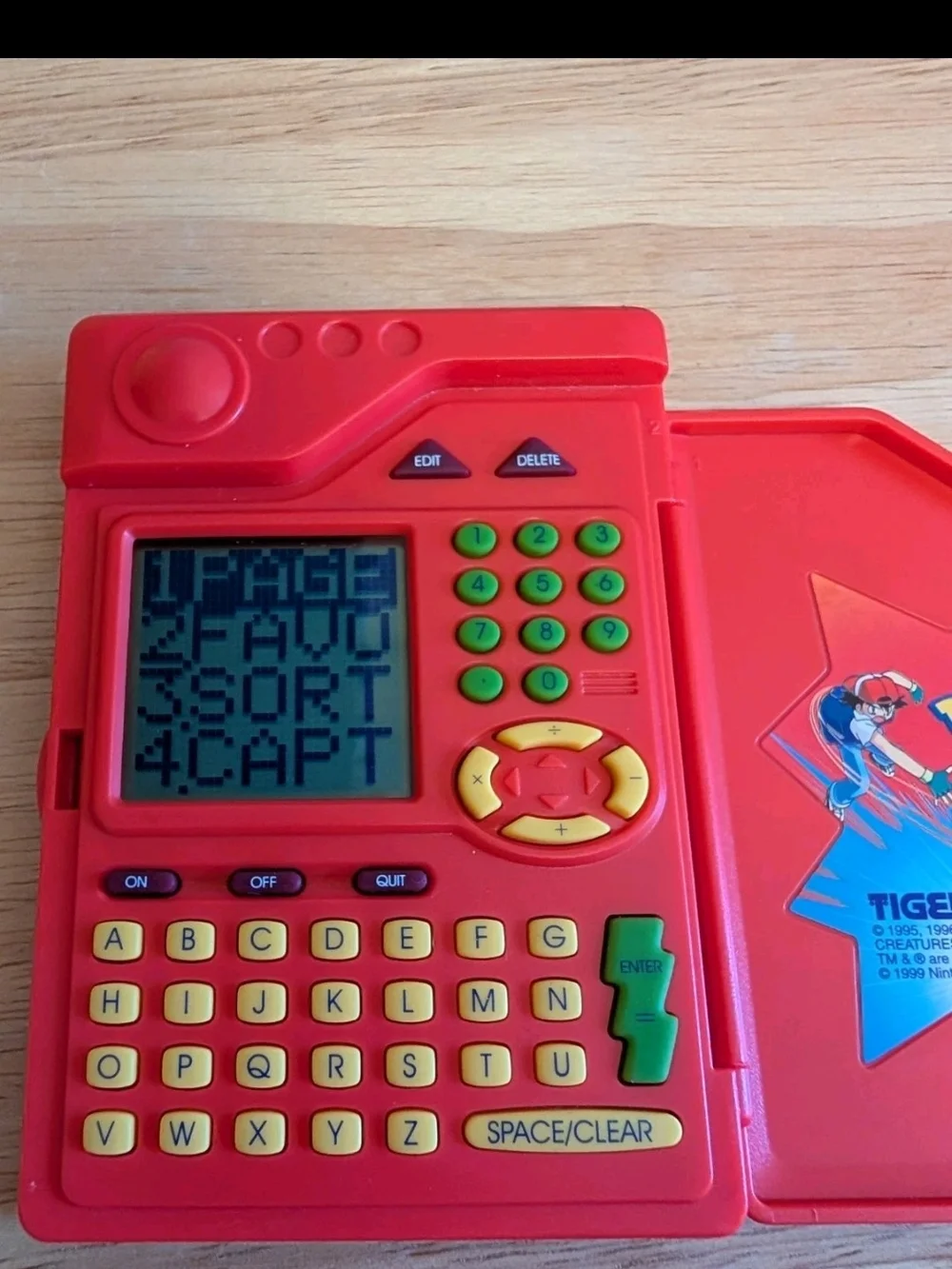 Vintage Rare Pokémon Pokédex 1998 Tiger Electronics Handheld Game Collectible